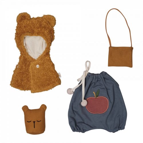 doll clothes set  - bear cape