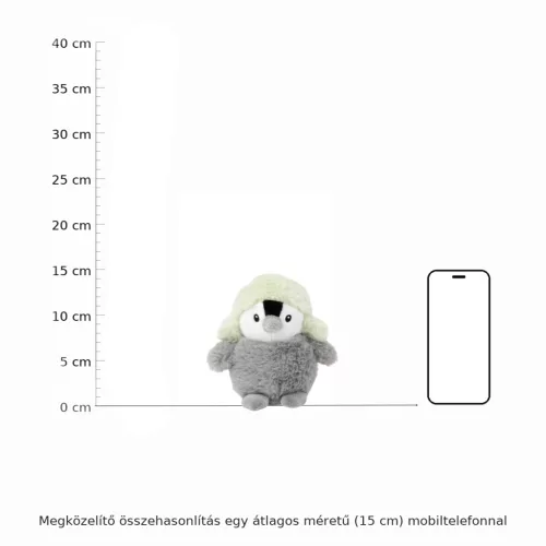 Teddykompaniet Plüss Pingvin Zöld Sapkában