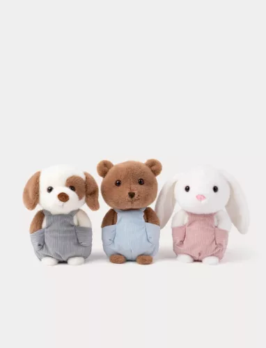 Teddykompaniet Plüss kutya kertész nadrágban - Teddykompaniet Dog with.dungarees
