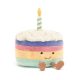 Jellycat szivárvány színű plüss szülinapi torta - Jellycat Amuseable Rainbow Birthday Cake