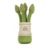 Mosolygós Jellycat zöld spárga prémium puha plüssből
