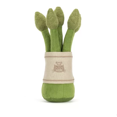 Mosolygós Jellycat zöld spárga prémium puha plüssből