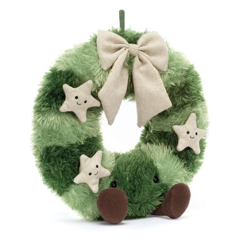 Jellycat plüss karácsonyi koszorú - Jellycat Amuseables Nordic Spruce Wreath