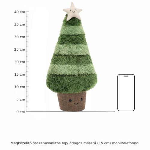 Jellycat plüss nordmann fenyő 45 cm - Amuseables Nordic Spruce Christmas Tree 45 cm