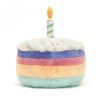 Jellycat szivárvány színű plüss szülinapi torta (kicsi) - Jellycat Amuseable Rainbow Birthday Cake (small)