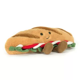   Jellycat mozzarellás plüss szendvics - Amuseables Caprese Baguette