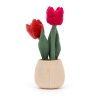 Jellycat plüss tulipán bársony cserépben - Jellycat Amuseable Tulip Pot