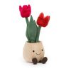 Jellycat plüss tulipán bársony cserépben - Jellycat Amuseable Tulip Pot