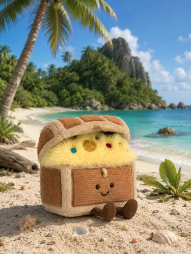 Jellycat plüss kincsesláda - Jellycat Amuseables Treasure Chest