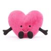 Jellycat rózsaszín plüss szív - nagy - Jellycat Amuseable Pink Heart Large