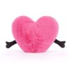 Jellycat rózsaszín plüss szív - nagy - Jellycat Amuseable Pink Heart Large