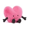 Jellycat rózsaszín plüss szív - nagy - Jellycat Amuseable Pink Heart Large