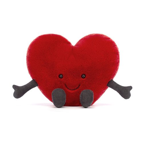 Jellycat piros plüss szív - nagy - Jellycat Amuseable Red Heart Large
