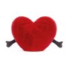 Jellycat piros plüss szív - nagy - Jellycat Amuseable Red Heart Large