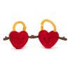 Jellycat Val és Tina plüss szerelemlakatok - Amuseables Val & Tina Love Locks