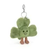 Jellycat lóhere táskadísz, kulcstartó - Jellycat Amuseables Siofra Shamrock Bag Charm