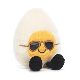   Jellycat plüss napszemüveges főtt tojás - Jellycat Amuseable boiled egg chic