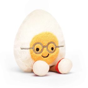   Jellycat plüss szemüveges főtt tojás - Jellycat Amuseable boiled egg geek