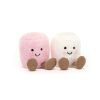 Jellycat plüss pillecukor pár - Jellycat Amuseable Pink and White Marshmallows