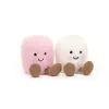 Jellycat plüss pillecukor pár - Jellycat Amuseable Pink and White Marshmallows
