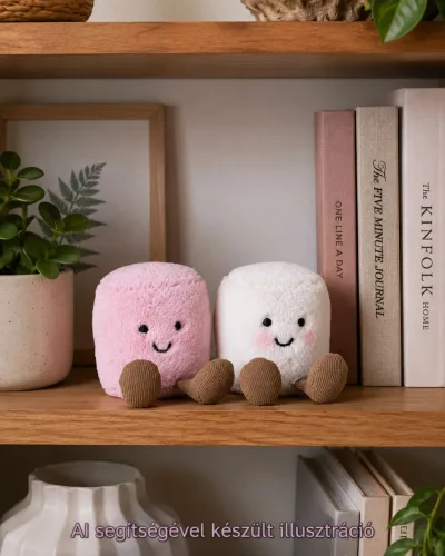 Jellycat plüss pillecukor pár - Jellycat Amuseable Pink and White Marshmallows