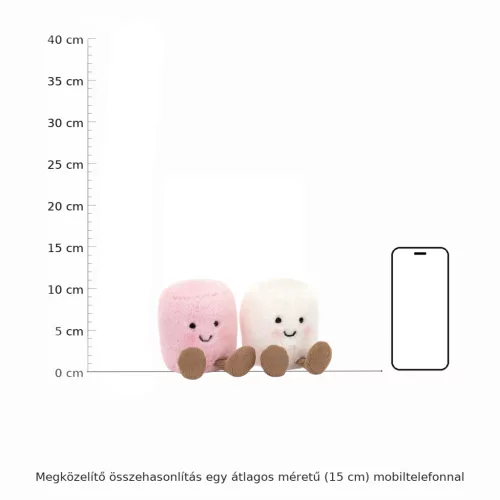 Jellycat plüss pillecukor pár - Jellycat Amuseable Pink and White Marshmallows