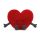 Jellycat piros plüss szív-kicsi - Jellycat Amuseable Red Heart Little