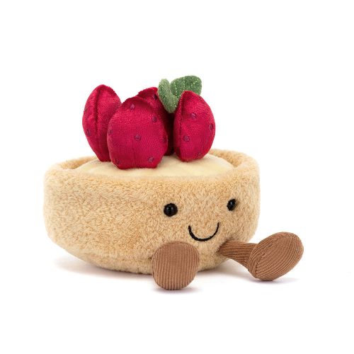 Jellycat plüss epres süti - Jellycat Amuseables Fleurette Tarte Aux Fraises