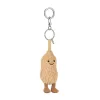 Jellycat plüss mogyoró táskadísz, kulcstartó - Jellycat Amuseables Peanut Bag Charm