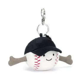   Jellycat plüss kulcstartó, táskadísz, Baseball - Jellycat Amuseables Sports Baseball Bag Charm