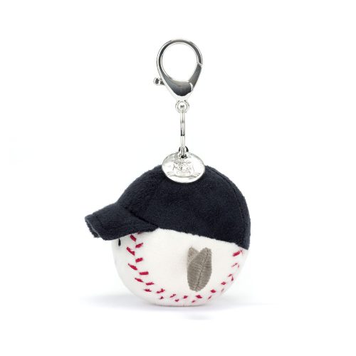 Jellycat plüss kulcstartó, táskadísz, Baseball - Jellycat Amuseables Sports Baseball Bag Charm