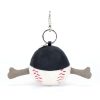 Jellycat plüss kulcstartó, táskadísz, Baseball - Jellycat Amuseables Sports Baseball Bag Charm