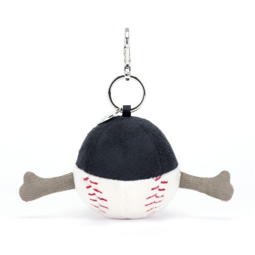 Jellycat plüss kulcstartó, táskadísz, Baseball - Jellycat Amuseables Sports Baseball Bag Charm