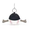 Jellycat plüss kulcstartó, táskadísz, Baseball - Jellycat Amuseables Sports Baseball Bag Charm