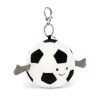 Jellycat plüss kulcstartó, táskadísz, focilabda- Jellycat Amuseables Sports Football Bag Charm