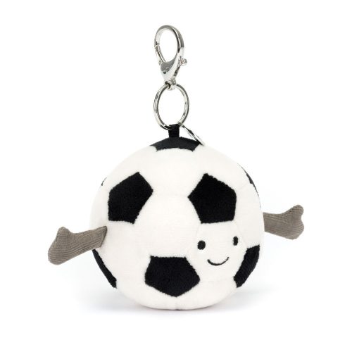 Jellycat plüss kulcstartó, táskadísz, focilabda- Jellycat Amuseables Sports Football Bag Charm