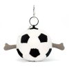 Jellycat plüss kulcstartó, táskadísz, focilabda- Jellycat Amuseables Sports Football Bag Charm