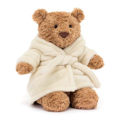 Jellycat Bartholomew plüss maci köntösben - Jellycat Bartholomew Bear Bathrobe