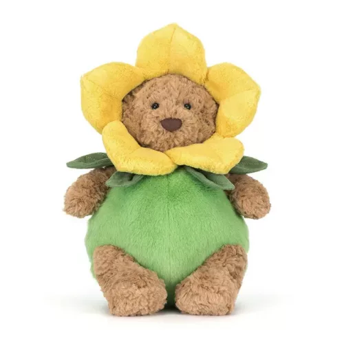 Jellcat Bartholomew plüss maci nárcisz jelmezben - Jellycat Bartholomew Bear Daffodil Outfit