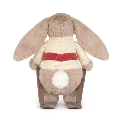 Jellycat Síelő Plüss Nyuszi - Bashful Bunny Gold Medal Ski Outfit