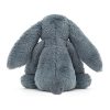JellyCat ködös kék színű plüss nyuszi - Bashful Dusky Blue Bunny