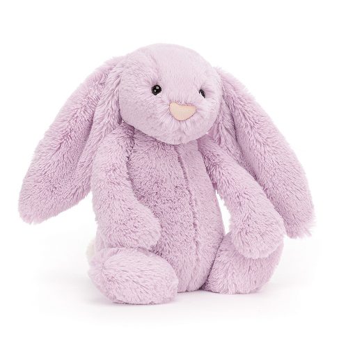 JellyCat halvány lila plüss nyuszi - Bashful Lilac Bunny