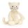 Jellycat fehér plüss cica - Jellycat Bashful Cream Kitten