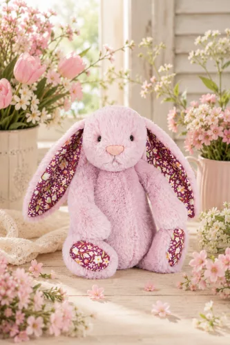 Jellycat Bogáncsvirág Plüss Nyuszi - Jellycat Thistlepop Blossom Luxe Bunny