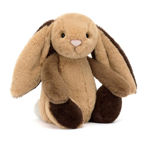 Jellycat Patchwork plüss nyuszi - Jellycat Bashful Patchwork Brown Bunny