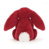 Jellycat Scarlett plüss nyuszi - Jellycat Bashful Luxe Bunny Scarlett