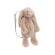 Jellycat Bashful bézs nyuszi hátizsák puha plüss táska ovisoknak