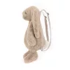 Jellycat nyuszis hátizsák puha bézs plüss anyagból