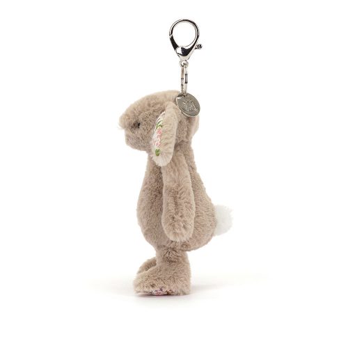 Jellycat bézs nyuszi kulcstartó, táskadísz - Jellycat Blossom Beige Bunny 'Petal' Bag Charm