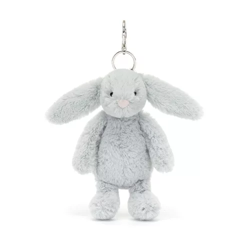 Jellycat szürke nyuszi kulcstartó, táskadísz - Jellycat Bashful Silver Bunny Bag Charm